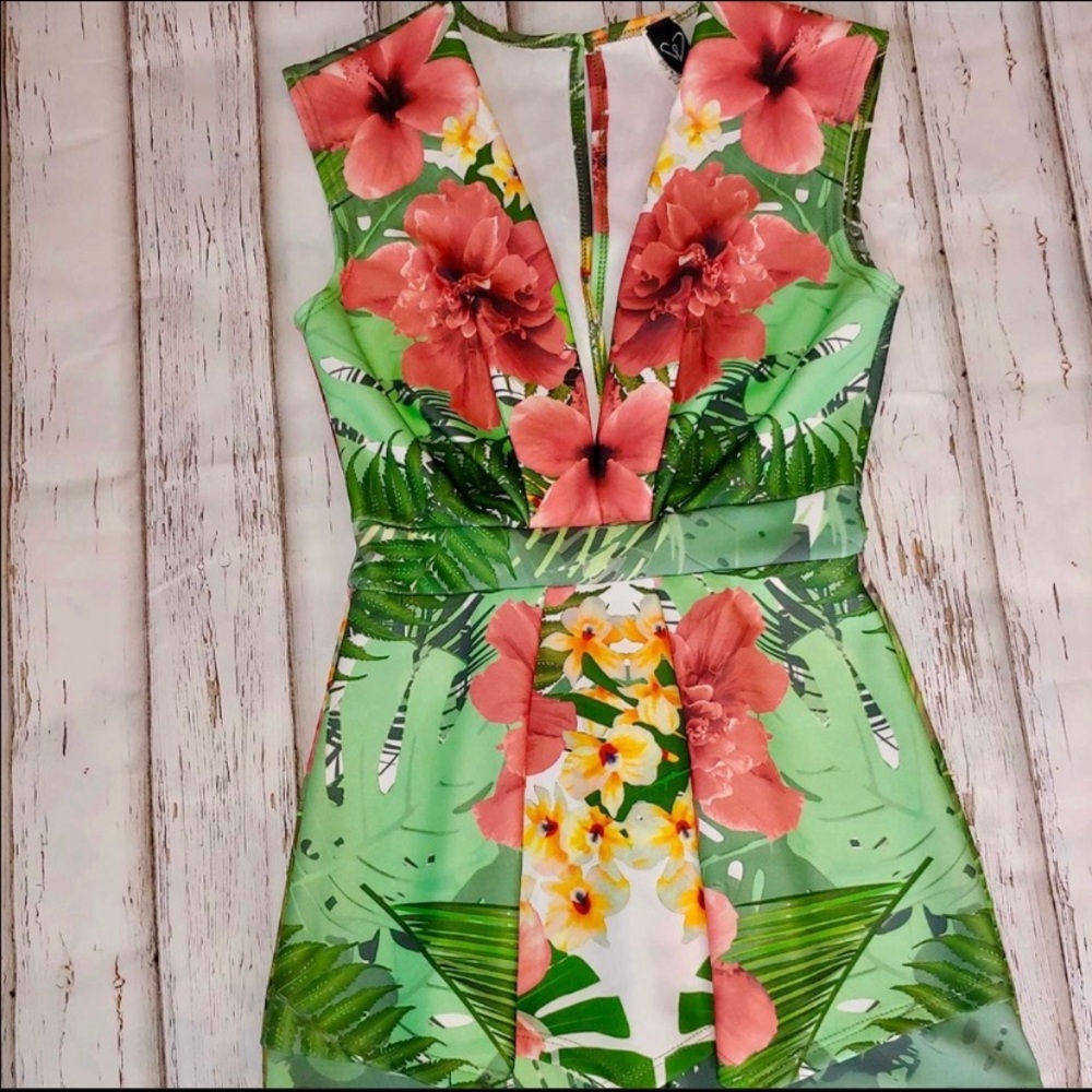 Windsor Hawaiian Print Romper